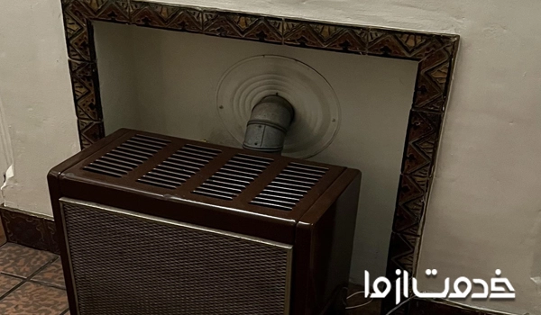 نصب بخاری گازی داخل شومینه